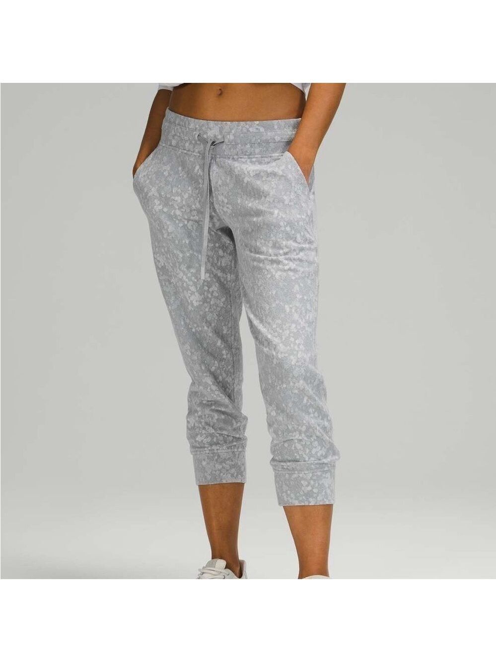 Lululemon Ready to Rulu Jogger Crop Jacquard Rhino Grey Size 0